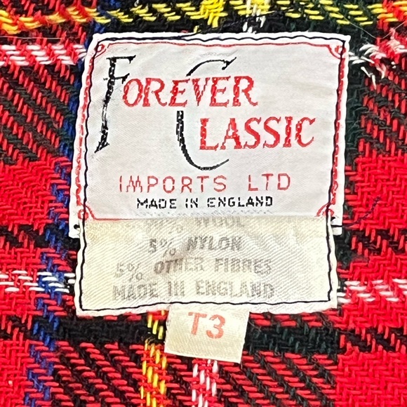 Vintage English wool duffle coat with wooden toggles - Picture 3 of 11